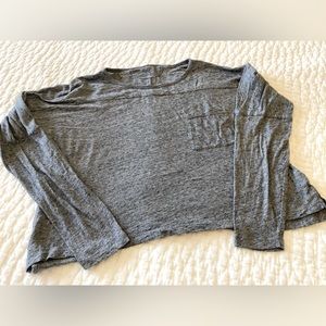 Madewell boxy long sleeved knit shirt